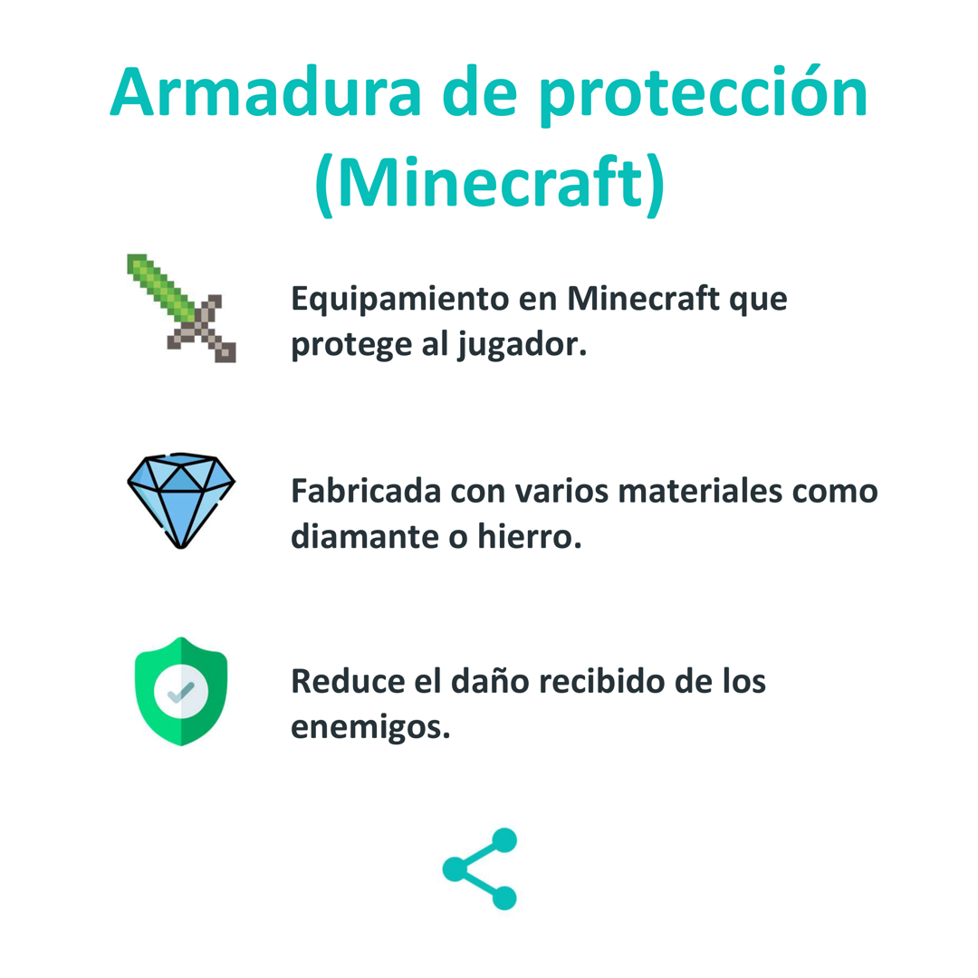 Armadura de proteccion Minecraft
